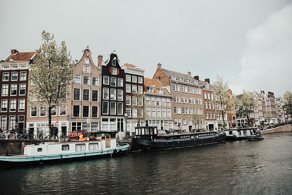 Canal houses in Amsterdam, the Netherlands
