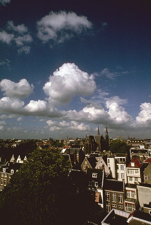 Amsterdam Keizersgracht from the Metz roof — travel photo of Amsterdam, The Netherlands