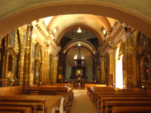 Interior iglesia Santo Domingo, San Cristóbal de las Casas, Chiapas — travel photo of San Cristóbal, Santo Domingo
