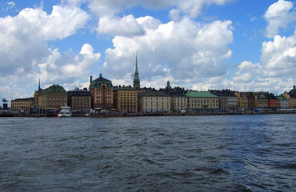 Gamla Stan Stockholm seen from the seaside — travel photo of Gamla Stan, Stockholm & the Archipelago