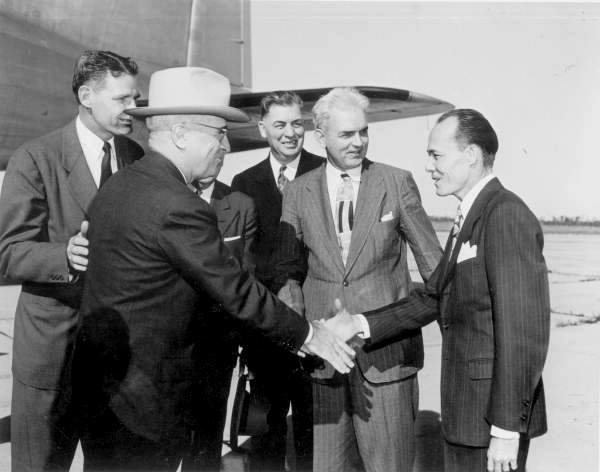 President Harry Truman arrives in Naples for the dedication of the Everglades National Park — travel photo of Everglades National Park, Naples & the Everglades