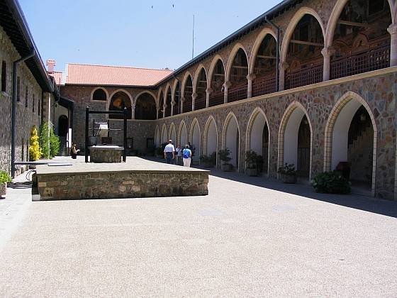 Kykkos Monastery Courtyard — travel photo of Kykkos, Troodos Mountains