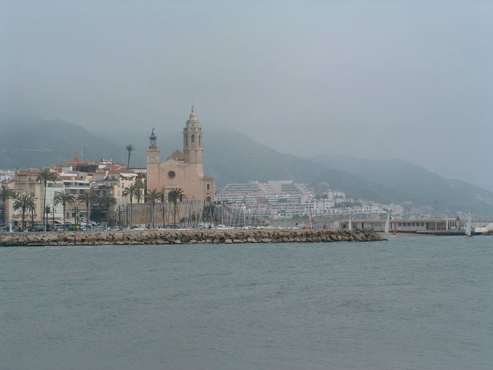 Sitges from the water — travel photo of Sitges