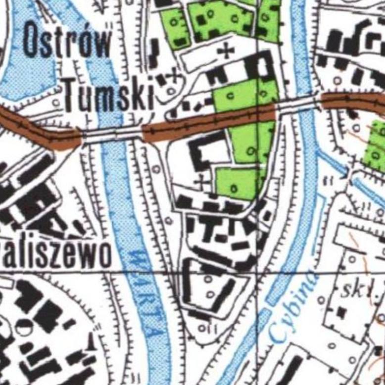 01960s Site 1, Ostrów Tumski (Cathedral Island) in Poznań — travel photo of Ostrów Tumski, Poznań & Greater Poland