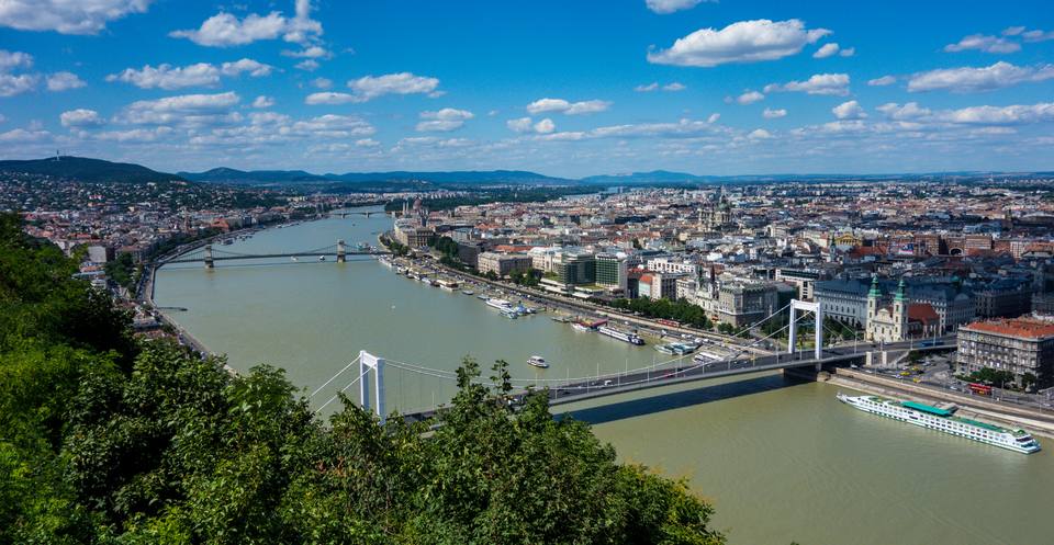 Budapest — travel photo of Pest centre, Budapest