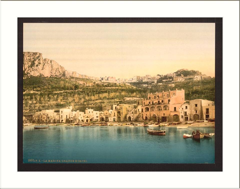The town Capri Island of Italy — travel photo of Capri town, Capri