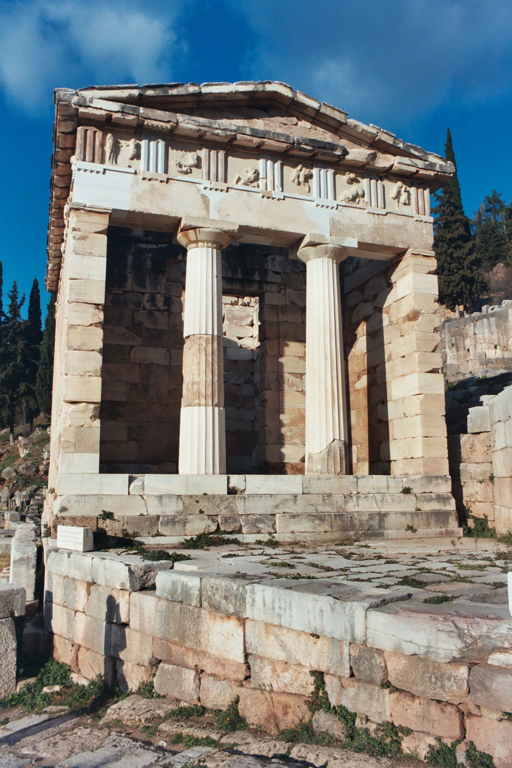 Treasury of Athens at Delphi — travel photo of Delphi, Athens