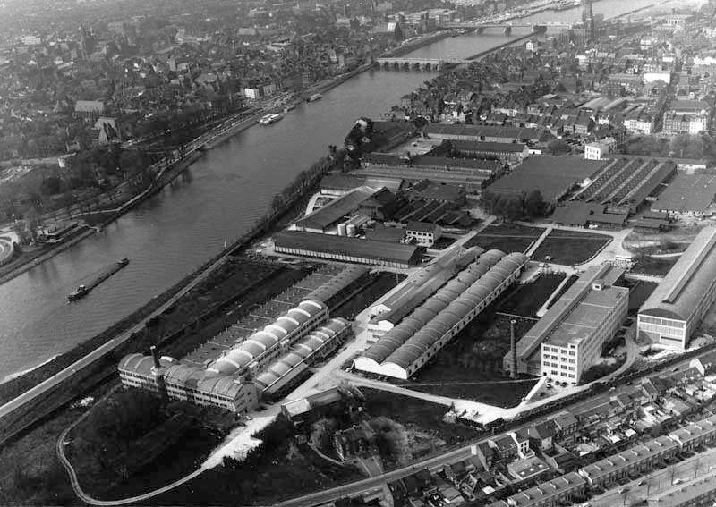 Maastricht-Wyck, luchtfoto Céramiqueterrein — travel photo of Wyck & Céramique, Maastricht