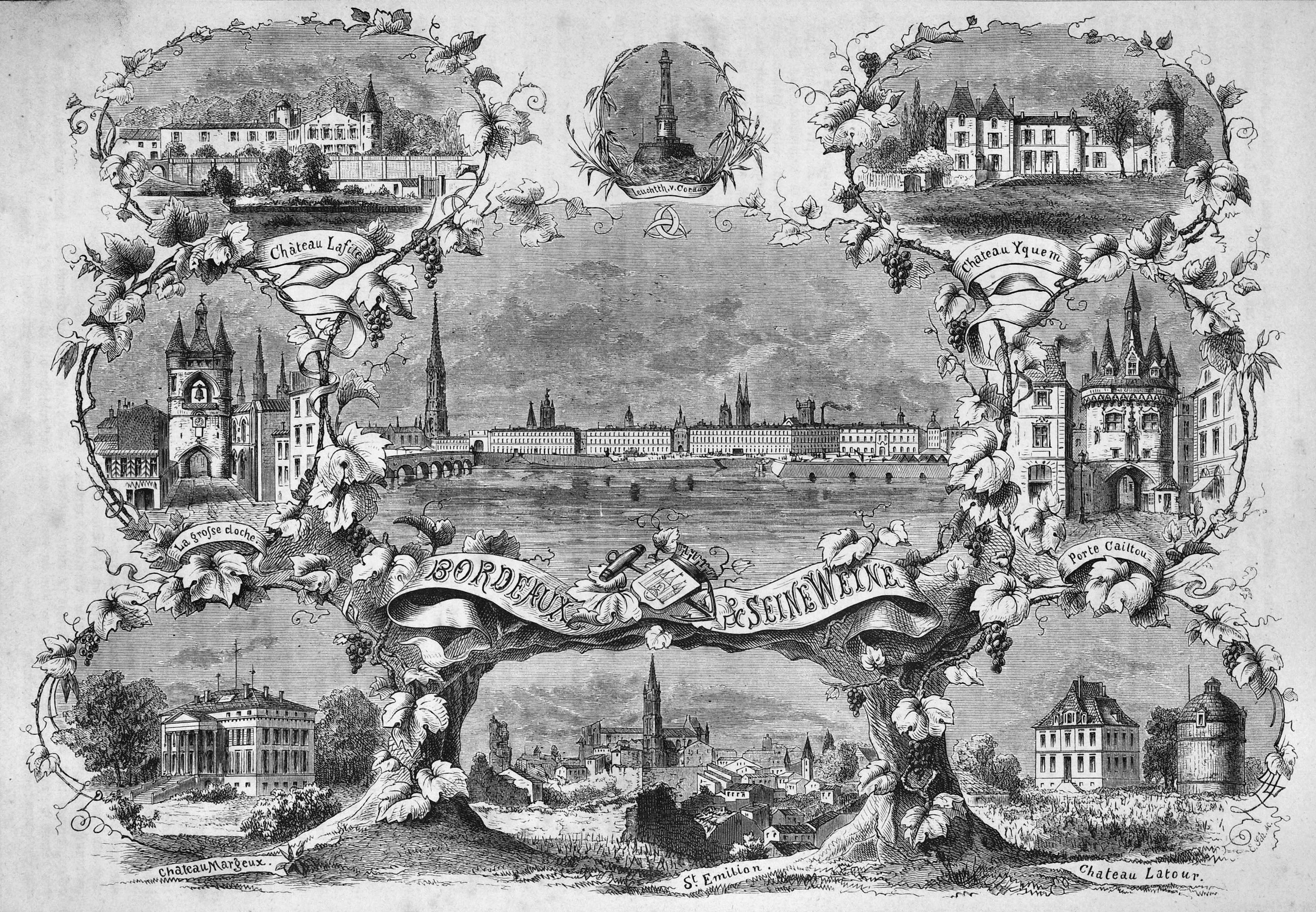Bordeaux Wine Official Classification of 1855 — travel photo of Bordeaux & the vineyards