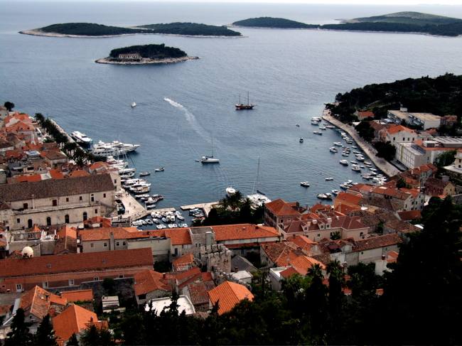 Croatia - Harbor of Hvar and Pakleni islands — travel photo of Pakleni Islands, Hvar