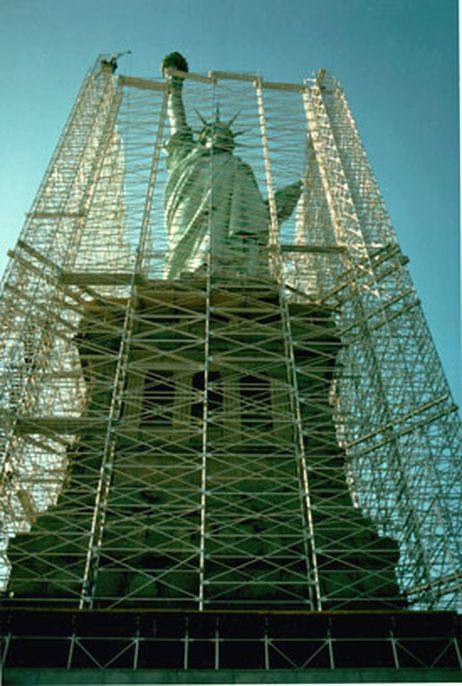 Conservation-restoration of the Statue of Liberty — travel photo of Statue of Liberty & Ellis Island, New York