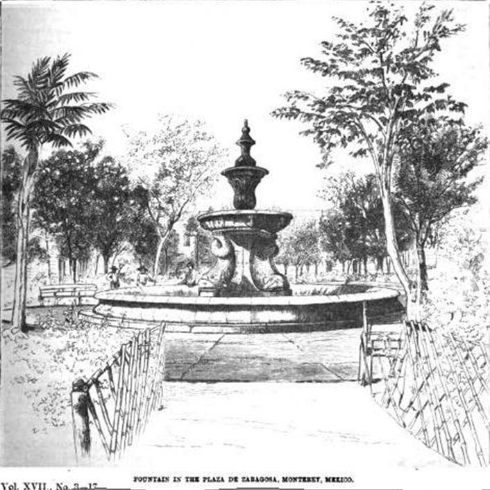 Fuente de la Plaza Zaragoza, Monterrey — travel photo of Monterrey, Northern Mexico