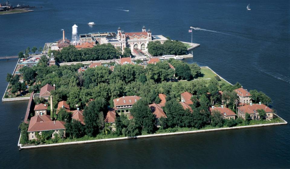 Ellis Island — travel photo of Ellis Island Registry Room, Statue of Liberty & Ellis Island