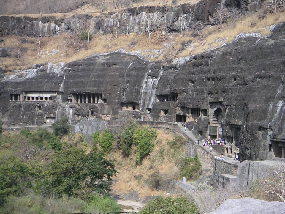 Ajanta Caves — travel photo of Elephant Rock & the sea caves