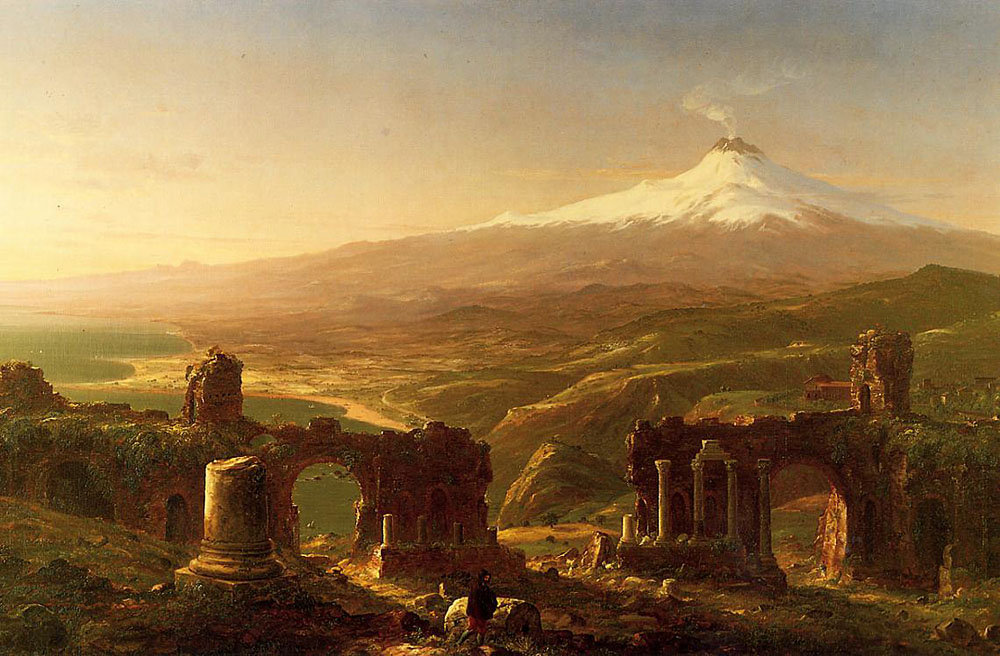 Cole Thomas Mount Etna from Taormina — travel photo of Mount Etna, Taormina