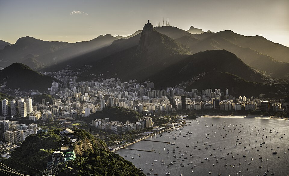 Rio de Janeiro skyline and Sugarloaf Mountain at sunset, Brazil 3 — travel photo of Rio de Janeiro