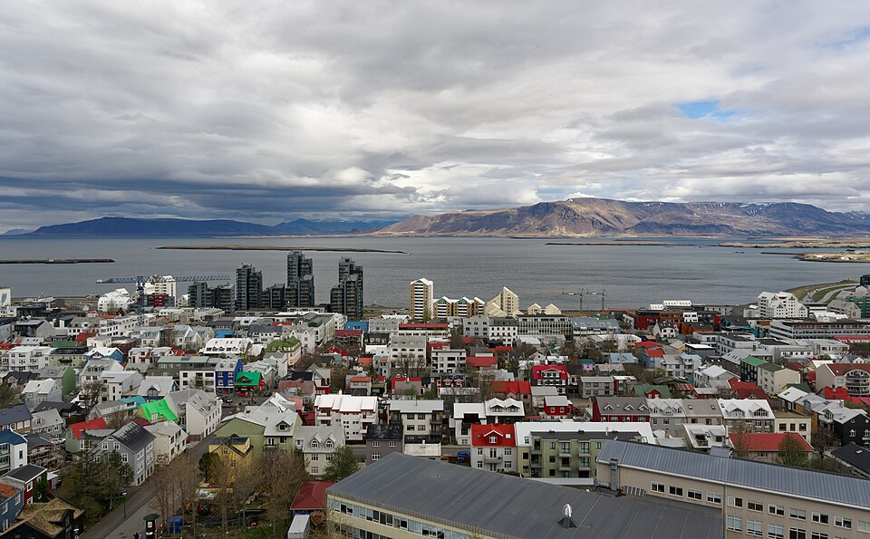 View of Reykjavík from Hallgrímskirkja — travel photo of Reykjavík, Iceland