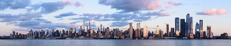 Midtown Manhattan from Weehawken September panorama 2 — travel photo of Midtown Manhattan, New York