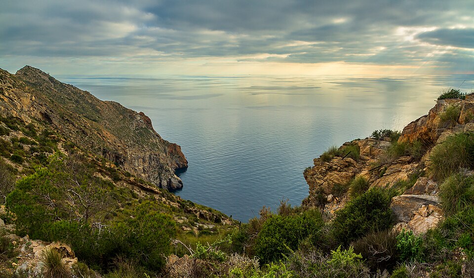 View south from Cabo Tiñoso in Cartagena, Murcia, Spain, January — travel photo of Cartagena, Region of Murcia