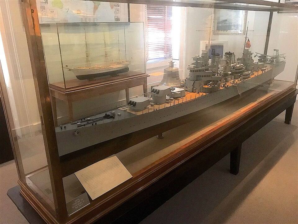 USS Savannah CL- Builders Model whole port side — travel photo of Savannah, The South Atlantic Coast