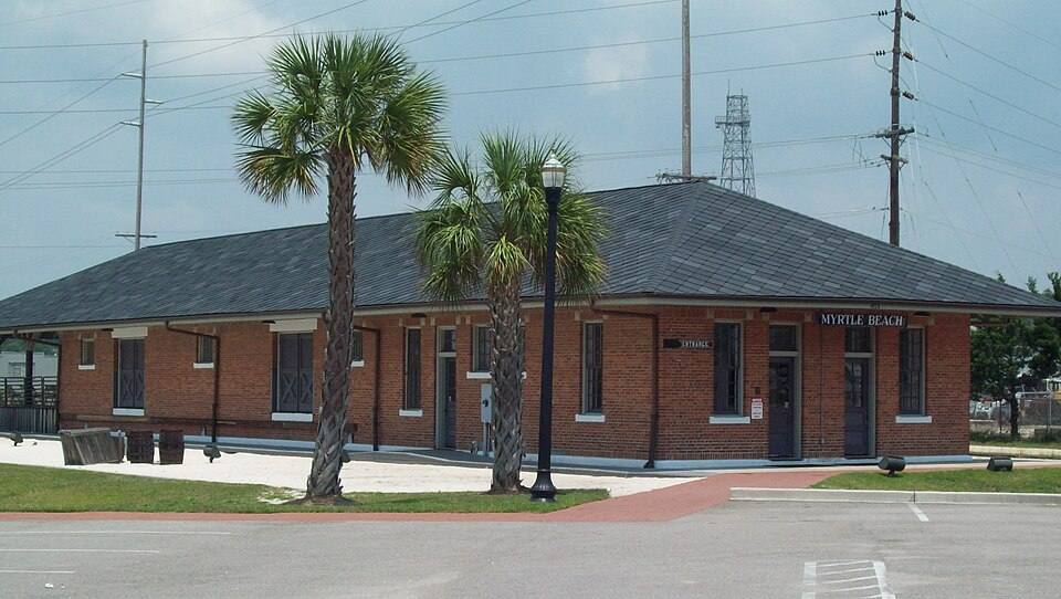Myrtle Beach Atlantic Coast Line Railroad Station Jun — travel photo of Myrtle Beach, The South Atlantic Coast