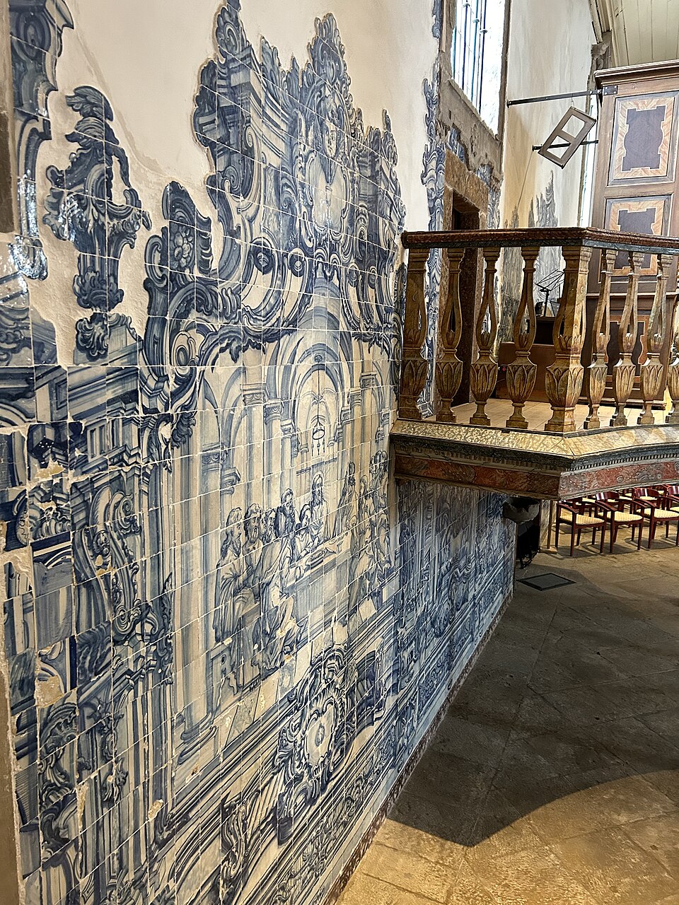 Wall tiles Misericordia church Tavira 2 — travel photo of Tavira, Faro & Tavira