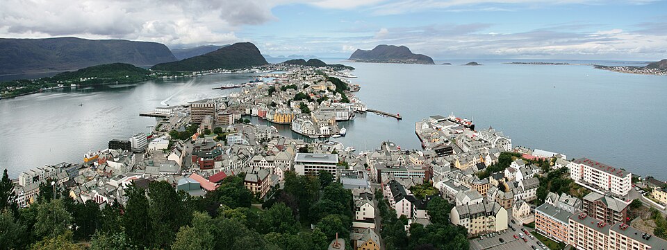 Ålesund, panorama from Aksla — travel photo of Aksla, Ålesund