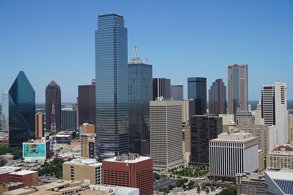 View of Dallas from Reunion Tower August — travel photo of Dallas