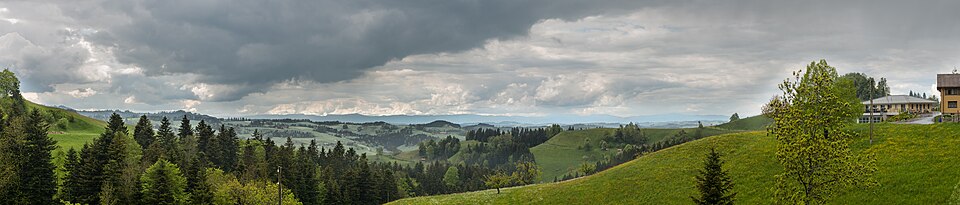 Landscape Panorama at Hergiswil near Willisau - Lucerne - Switzerland — travel photo of Lucerne, Switzerland