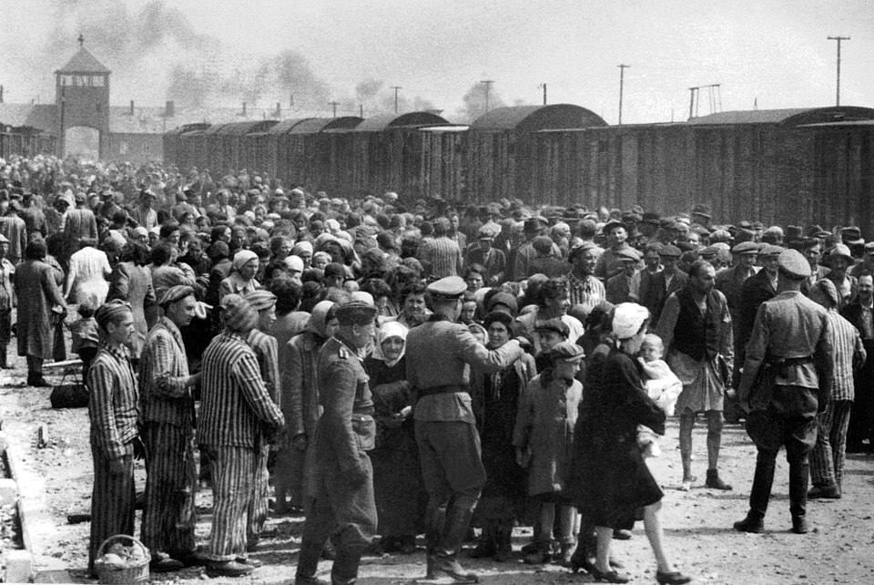 Selection on the ramp at Auschwitz-Birkenau, (Auschwitz Album) 1b — travel photo of Auschwitz-Birkenau, Kraków