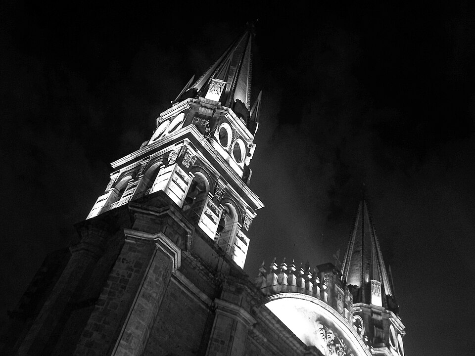 Catedral (Guadalajara, Jalisco) bnw00062 — travel photo of Guadalajara