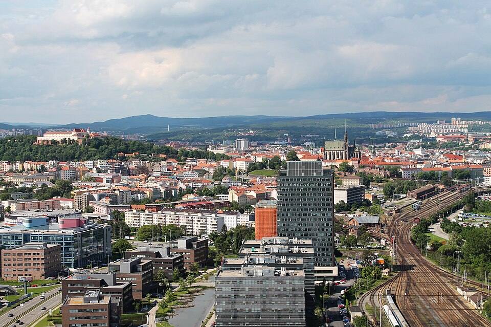 Brno, Štýřice, Pražákova, výhled z AZ Toweru ( — travel photo of Brno