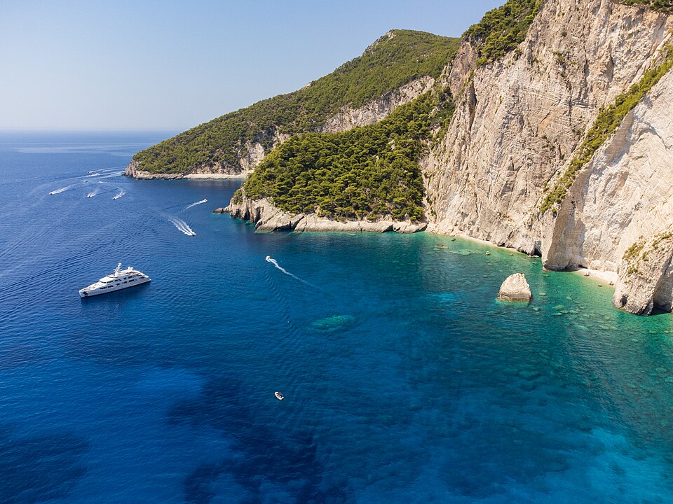 Aerial view of Zakynthos (Greece) - Aeris Beach — travel photo of Zakynthos