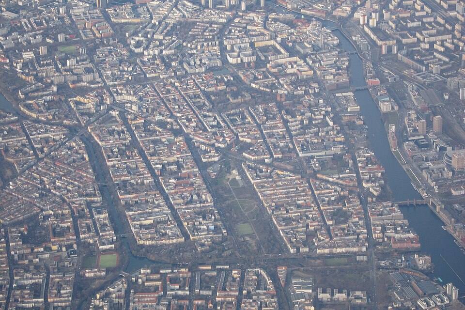 Aerial Kreuzberg, Görlitzer Park — travel photo of Kreuzberg, Berlin