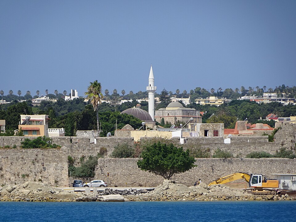 Ibrahim Pasha Mosque in Old Town Rhodes 2 August — travel photo of Rhodes Old Town, Rhodes
