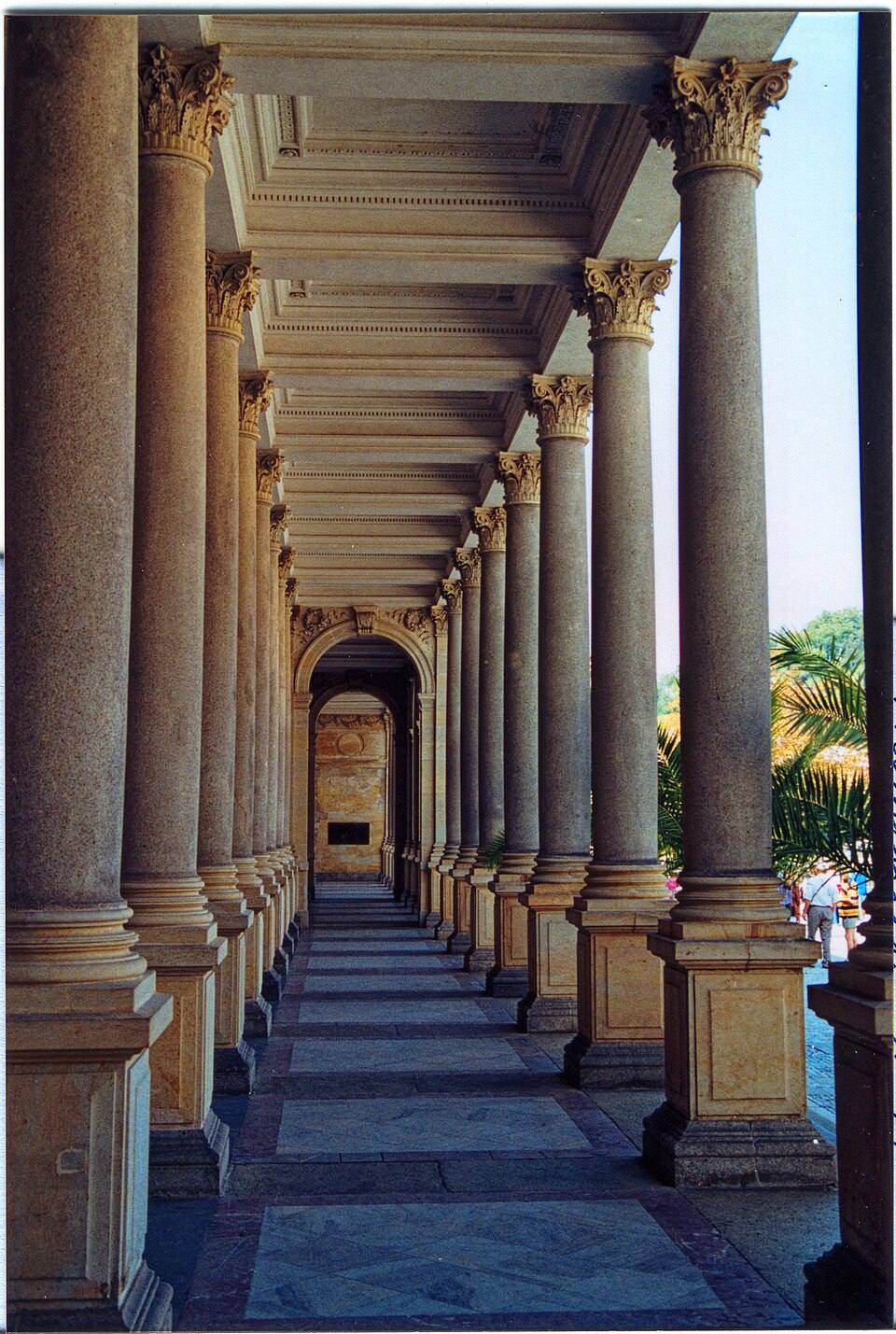 Karlovy Vary - Mlýnská Kolonáda - Mill Colonnade - by Josef Zítek - View NW — travel photo of Mill Colonnade, Karlovy Vary