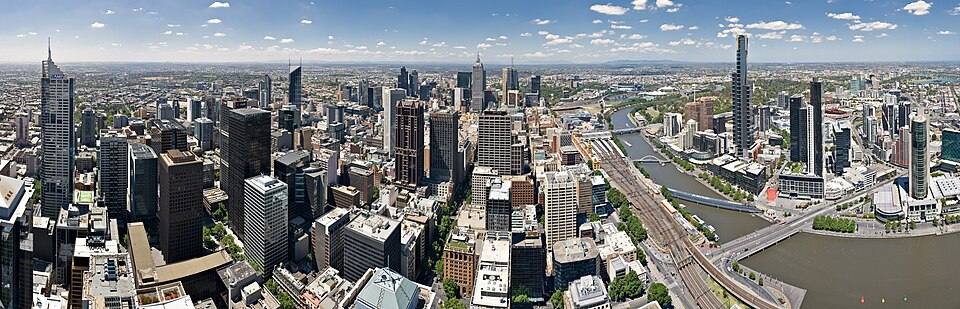 Melbourne Skyline from Rialto Crop - Nov — travel photo of Melbourne, Australia