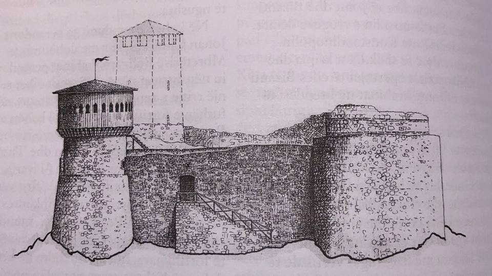 Partial reconstruction of Petrelë Castle — travel photo of Petrelë, Tirana