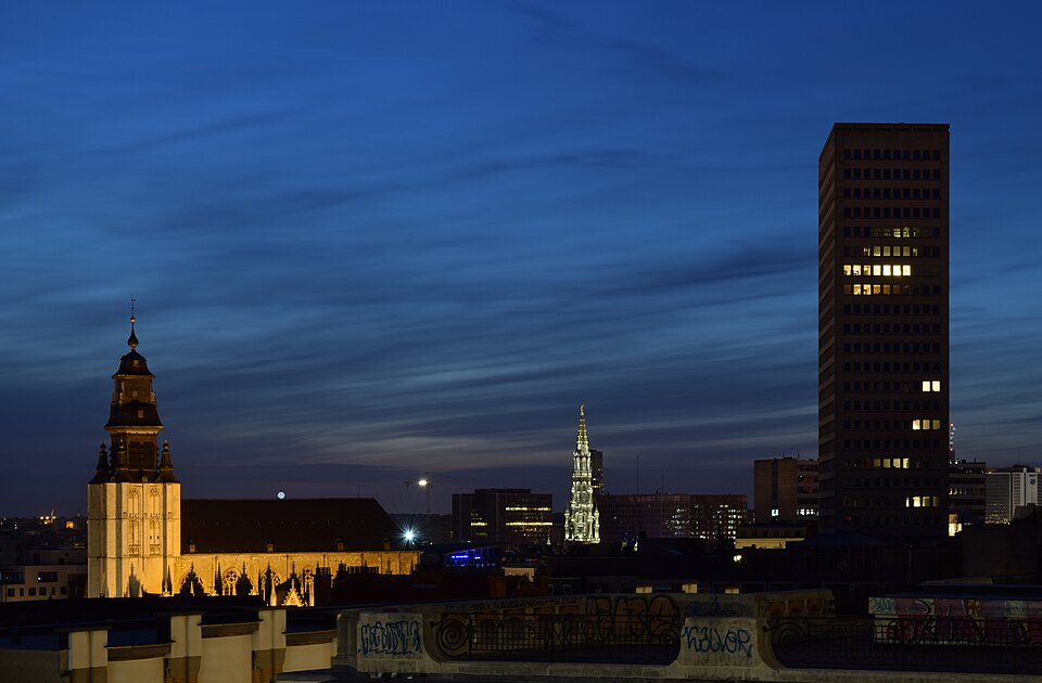 View of Brussels (Marolles) from Palais de Justice — travel photo of Marolles, Brussels