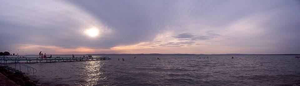 View of Lake Balaton from Siófok. — travel photo of Siófok, Lake Balaton