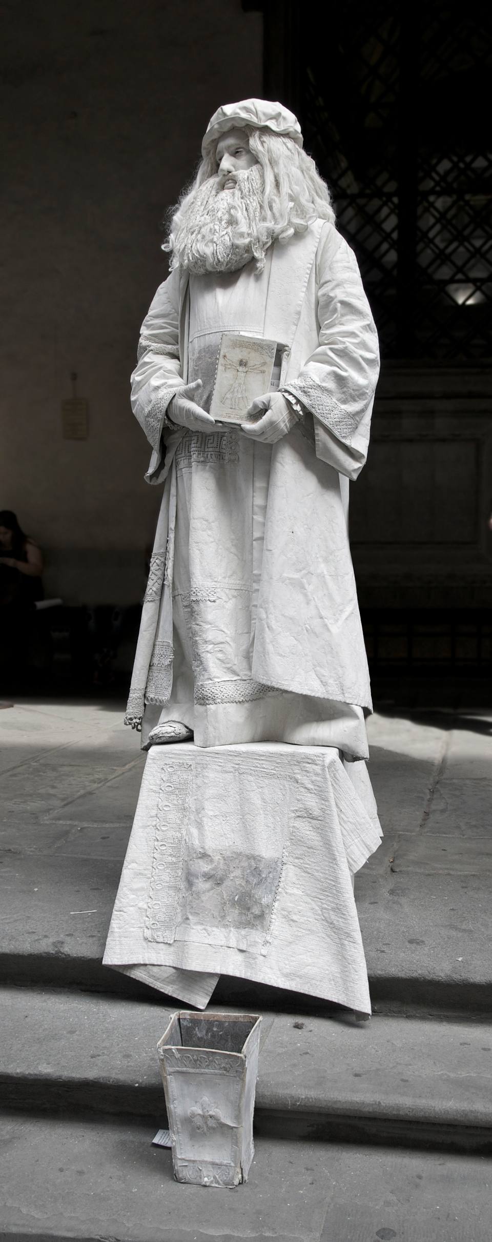 Vinci self portrait Florence — travel photo of Vinci, Florence