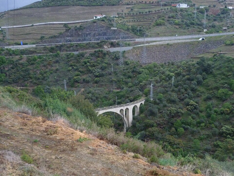 Douro Lamego railway bridge ( ) — travel photo of Lamego, Douro Valley