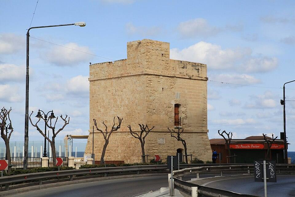 Malta - Sliema - Triq it-Torri - St. Julian's Tower ies — travel photo of Sliema, Sliema & St Julian's