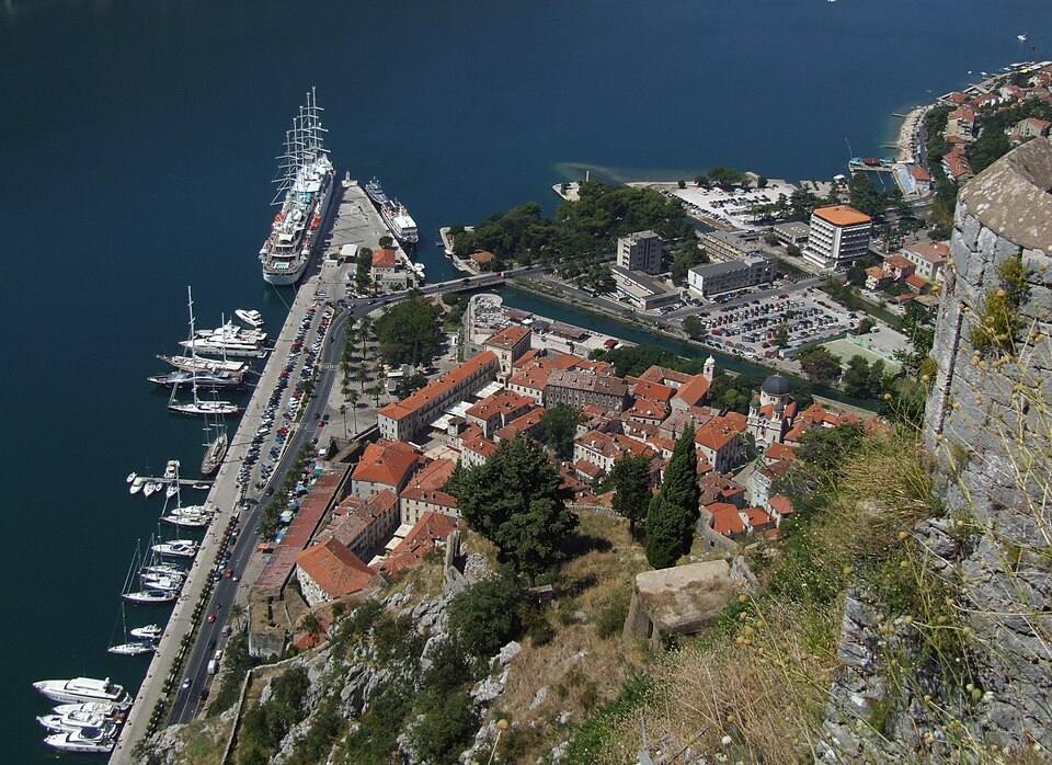 Kotor - view from city wall — travel photo of Kotor, Montenegro