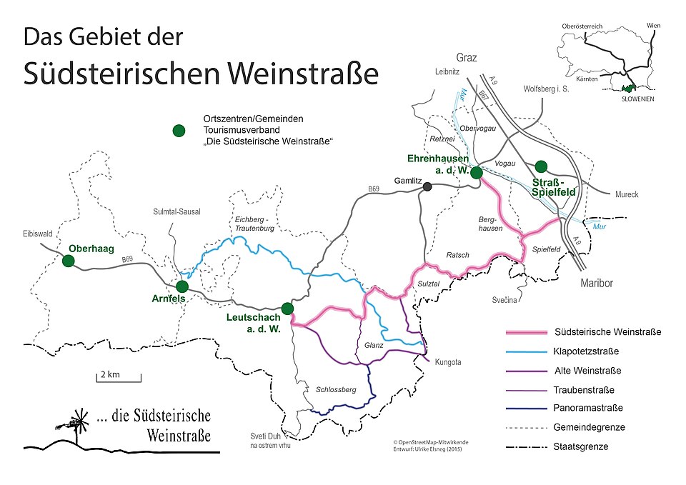 Übersichtskarte Die Südsteirische Weinstraße — travel photo of Südsteirische Weinstrasse