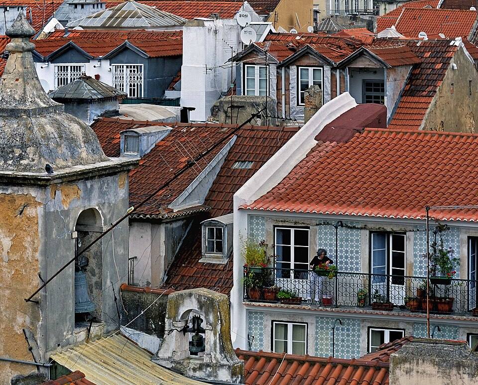 View of Baixa from Chiado. Lisbon, Portugal — travel photo of Chiado, Lisbon