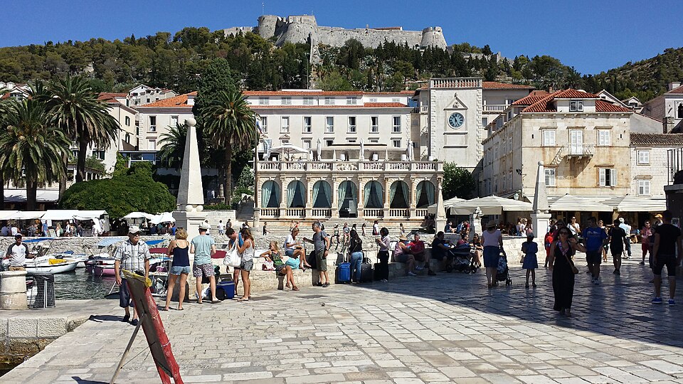 Hvar Town - Fortress and Town main square — travel photo of Hvar Town, Hvar