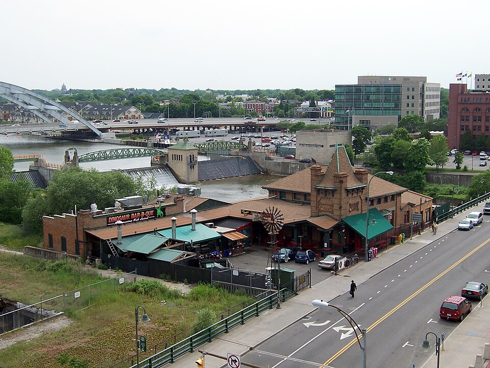 Rochester - Dinosaur BBQ aerial view — travel photo of Dinosaur BBQ, Syracuse