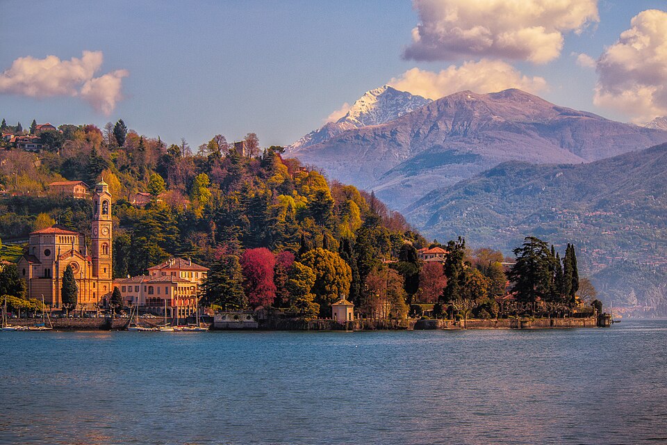 The parish church of San Lorenzo in Tremezzo, Lake Como — travel photo of Tremezzo, Lake Como