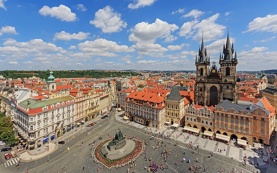 Prague - View from Old Town Hall Tower — travel photo of Prague, Czechia